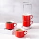 thumbnail image 2 of Tazas de Capuchino Apilables de Porcelana con Platillos y Soporte de Metal, Tazas de Espresso para Café con Leche, Café Especial B, 2 of 8