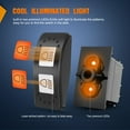 thumbnail image 3 of Nilight UTV High Low Beam Headlight Rocker Switch On Off 6 PIN Toggle Switches with Orange Backlit Light 12V 24V with Jumper Wires Set for Can-Am Commander Maverick MAX 1000 STD XRS, 3 of 8