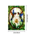 thumbnail image 4 of Amhnf Stained Glass Hummingbirds And Lily Garden Flag For Home Outdoor Garden Yard Decor 12x18 inch, 4 of 5