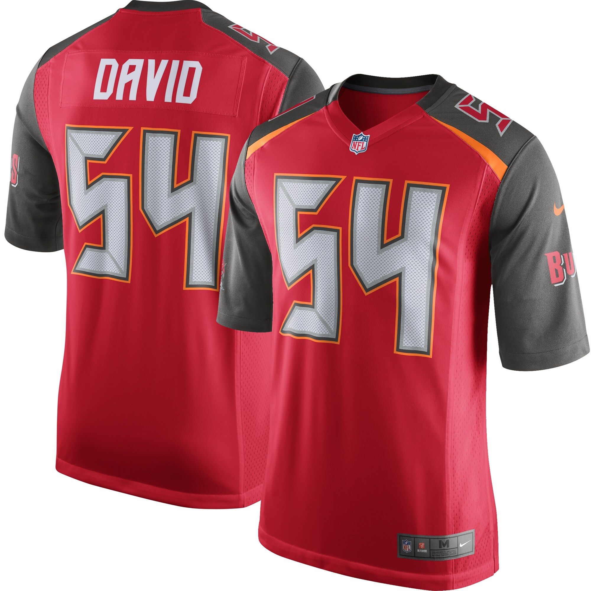 what color is tampa bay buccaneers home jersey