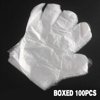CBD PE Glove Plastic Clear Disposable Gloves for Food Cleaning Catering Beauty 100 PCS