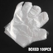CBD PE Glove Plastic Clear Disposable Gloves for Food Cleaning Catering Beauty 100 PCS