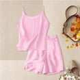 thumbnail image 6 of Girls Clothes Summer 2 Piece Outfit Set Pink Sleeveless Camisole Top and Shorts Kids Fashion Clothing Sets 7-8 Years, 6 of 8