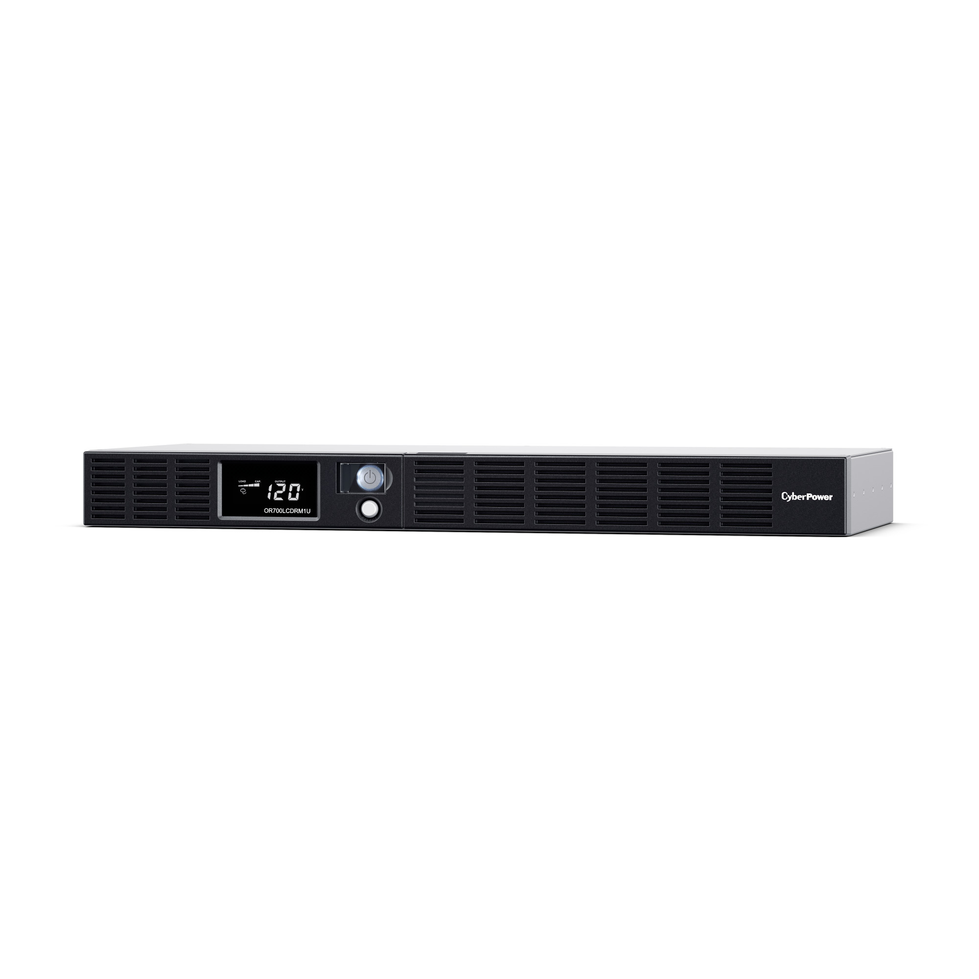 CyberPower OR700LCDRM1U UPS, 700VA/400W, 120V, 6 Outlets, LCD, AVR, 10 ft Cord-Includes Rack Hardware