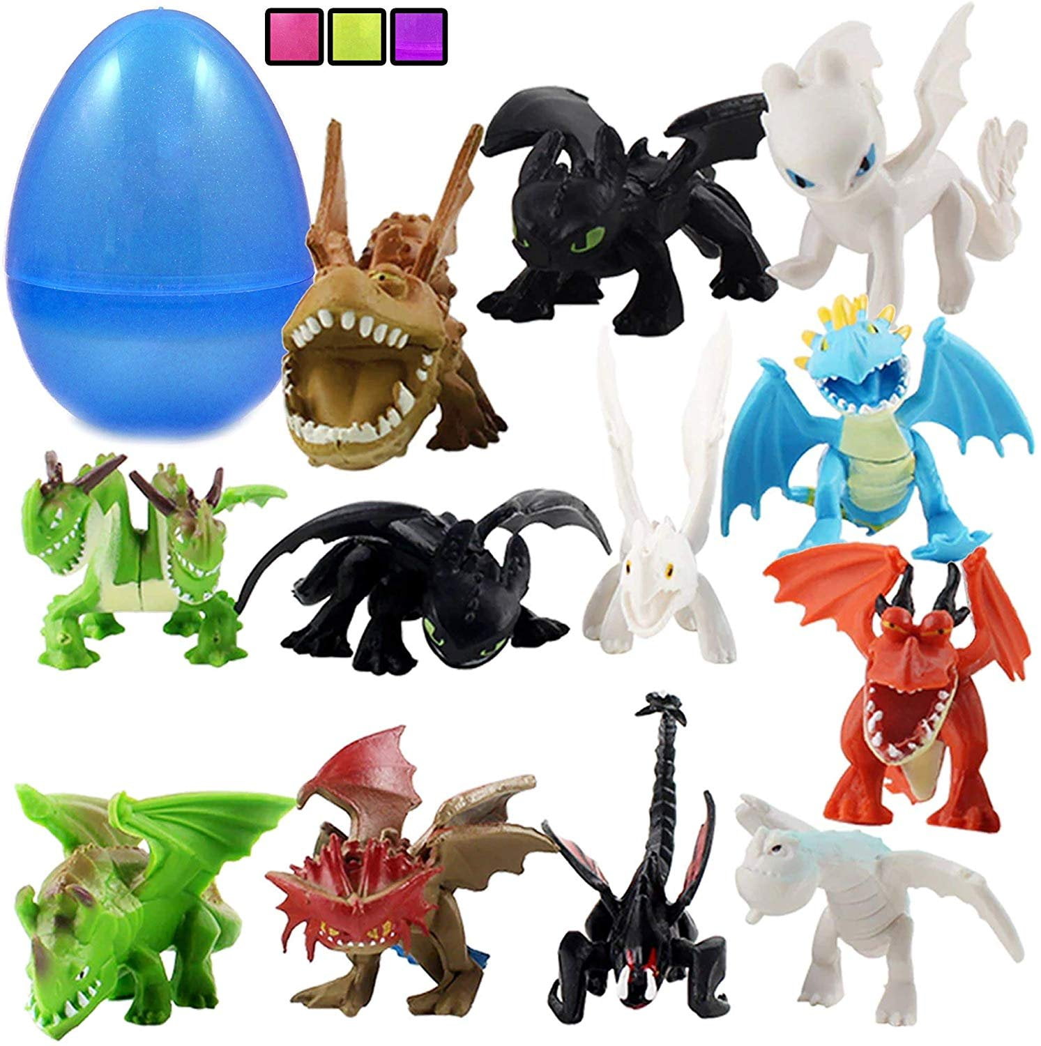 Totem World 12 How to Train Your Dragons Figures with