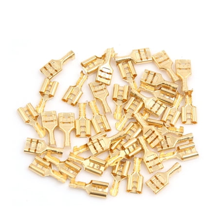 Unique Bargains 40Pcs Electronic Components 7mm Width Female Spade Terminals Connector Gold Tone price history on PriceWatchPro