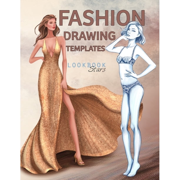 Fashion Drawing Templates Female Figure Poses For Fashion Designers Croquis Sketches For Illustration Paperback Walmart Com