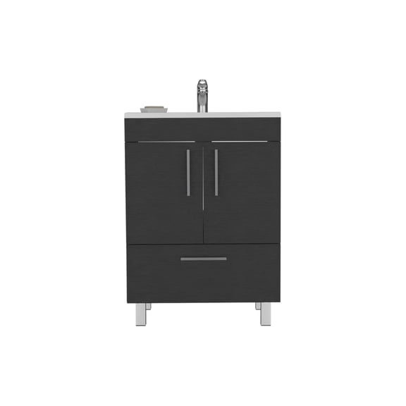 Single Bathroom Vanity Mayorca, Bathroom, Black