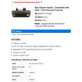 thumbnail image 2 of Rear Tailgate Handle - Compatible with 2004 - 2010 Chevy Colorado 2005 2006 2007 2008 2009, 2 of 2