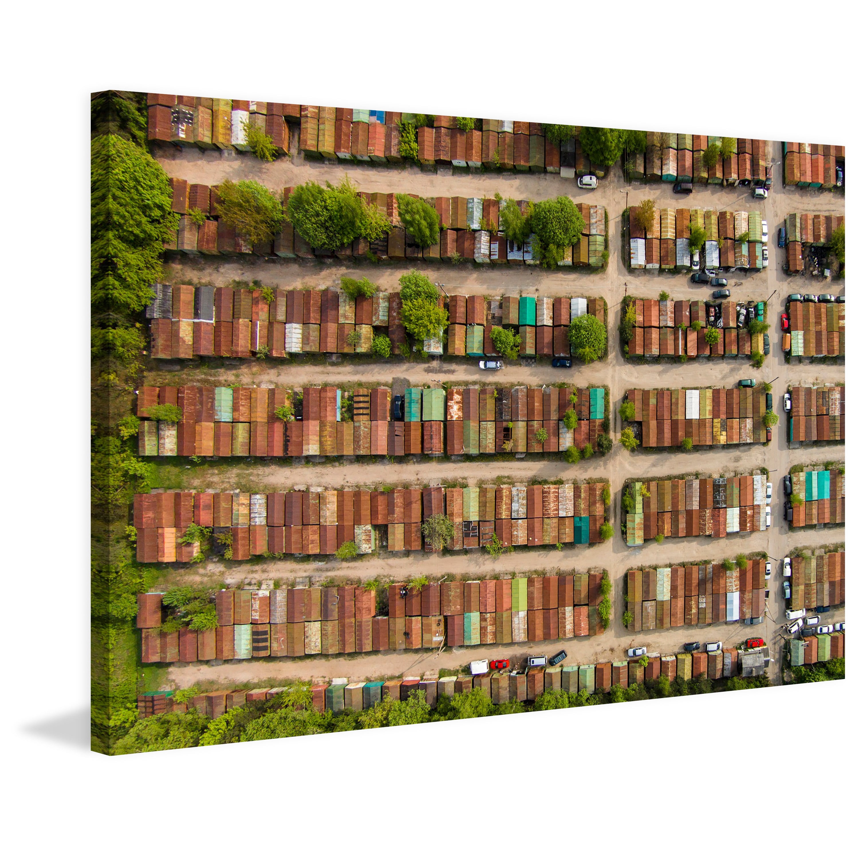 Marmont Hill "Boxcars" by Karolis Janulis Painting Print on Wrapped Canvas
