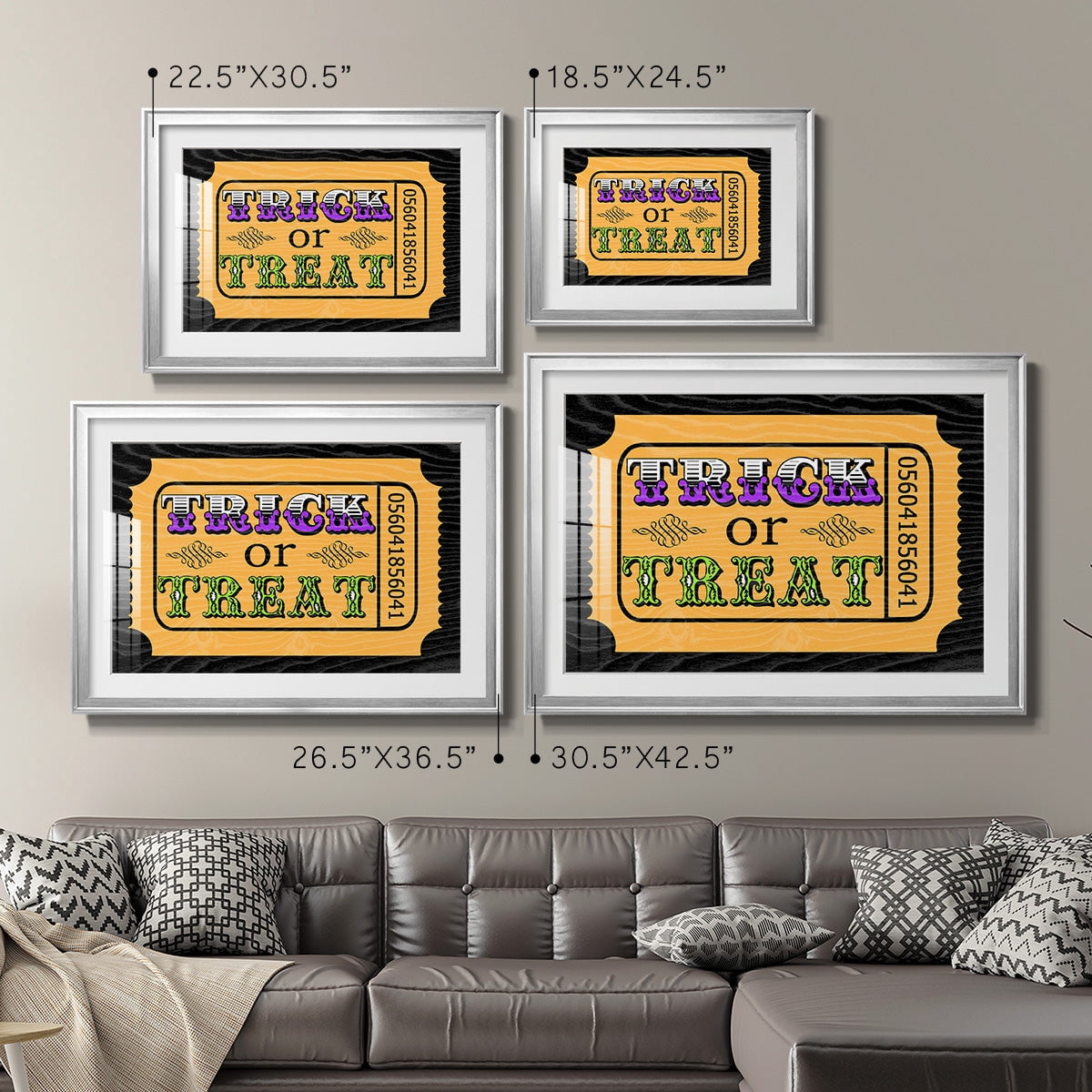 Trick or Treat Ticket Premium Framed Print - Ready to Hang