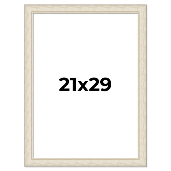 21x29 Frame White Real Wood Picture Frame Width 1.75 inches | Interior Frame Depth 0.5 inches |