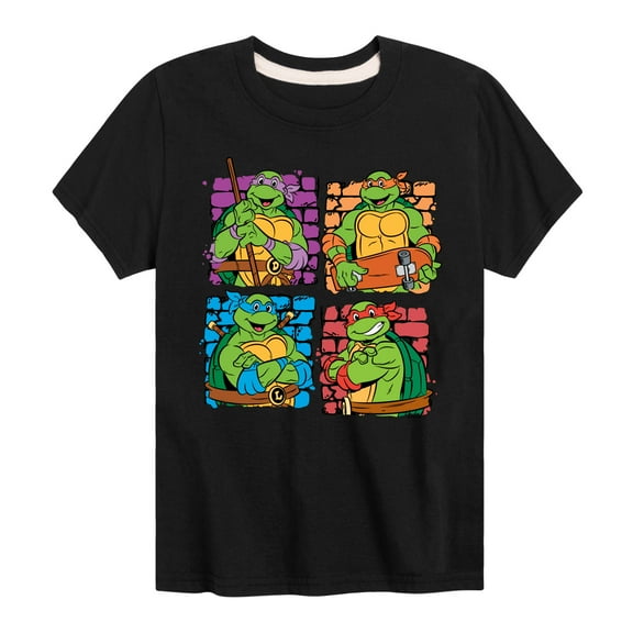 Teenage Mutant Ninja Turtles - Bricks - Toddler & Youth Short Sleeve Graphic T-Shirt