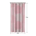 thumbnail image 5 of Pink Floral and Petal Pattern Shower Curtain 36"x72" ,Bathroom Decorative Shower Curtains Set with 12 Hooks,Modern Waterproof Washable Shower Curtain, 5 of 6