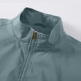 thumbnail image 4 of Men's Lightweight Jackets Stand Collar Loose Outdoor Jacket Solid Color Casual Outerwear Winter Fall Business Windbreaker with Pockets, 4 of 7