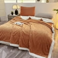 thumbnail image 4 of ROSEKIND Ultra Large Striped Flannel Sherpa Reversible Weighted Throw Blanket-90X90inch, 4 of 4