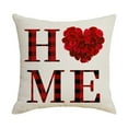 thumbnail image 2 of Liquidation! Panxico Décorations de la Saint-Valentin, Coussins de la Saint-Valentin, Série à Carreaux Rouges Coussin Imprimé en Lin pour la Saint-Valentin, Appuyez sur une Atmosphère Festive 1 Pcs, Décor de la Saint-Valentin, Coussins à Lancer, 2 of 6