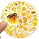 thumbnail image 2 of Stickers Jaurney 50 piezas impermeables de sol amarillo en vinilo, 2 of 8