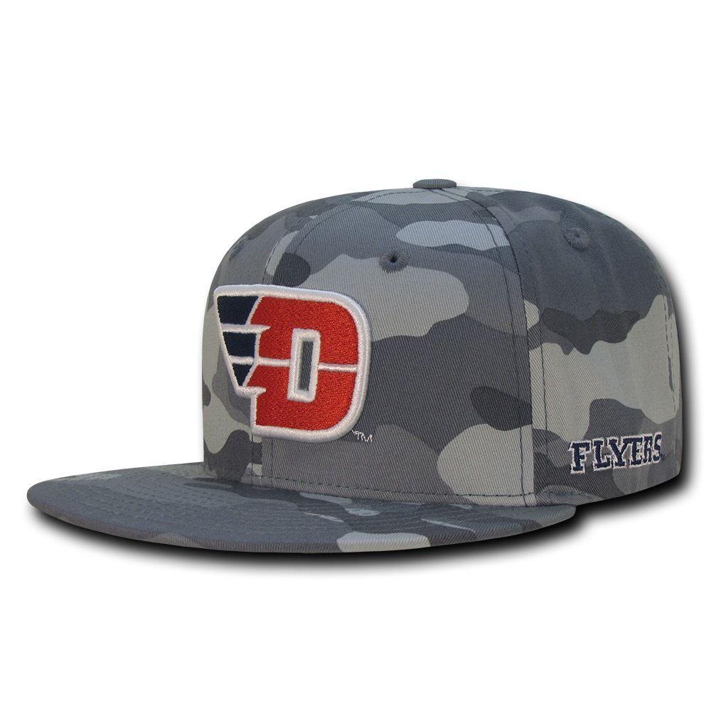 NCAA Dayton University Flyers 6 Panel Camo Camouflage Snapback Baseball