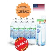 ZUMA Brand , Water and Ice Filter , Model # OPFL4-RF300 , Compatible with LG® LSXS26326W - 12 Pack - Made in U.S.A.