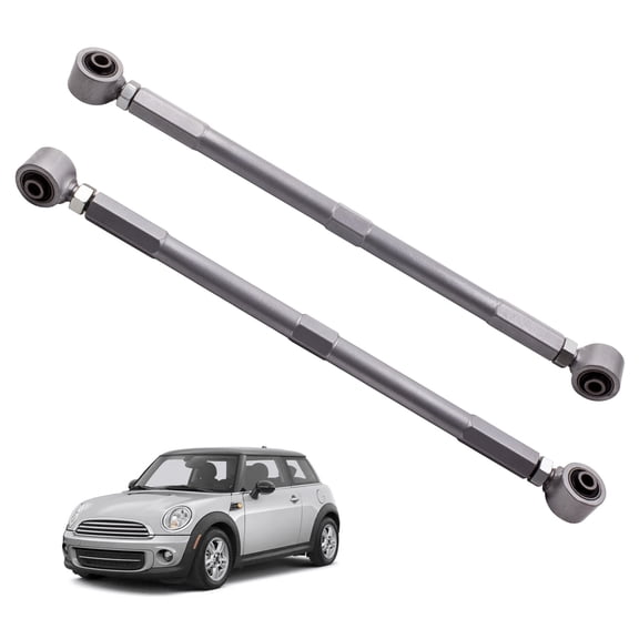 Restored Tuningsworld +/- 4 Adjustable Camber Arm for Mini Cooper 2002-2013 R50 R52 R53 R56 R57 R58 R59 R60 R61, Rear Camber Control Arm Set of 2 (Refurbished)