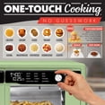 thumbnail image 2 of Gourmia Horno freidora de aire digital con puerta francesa - Capacidad XL 37QT, 12 preajustes, tecnología FryForce 360, deshidratación, prueba, cocción lenta, se adapta a 13 pizzas, 1700 W, verde, 2 of 9