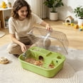 thumbnail image 4 of Tong Hamster Cage With Removable Base Quiet Exercise Wheel And Double Layer Design For Easy Cleaning And Comfortable Habitats Hamster Cage With Activity, 4 of 6