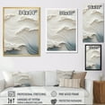 thumbnail image 4 of Designart "Papercut-Style Waves In White And Blue I" Coastal Waves Wall Art Living Room, 4 of 7