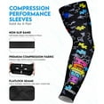thumbnail image 2 of Exxact Sports Compression Arm Sleeves for Men & Women, 1 Pair Performance Sleeves for Baseball, Football, Youth & Adult Sizes - (Autism, YM), 2 of 7