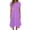 Purple, variant on YHAJDS Short Sleeve Round-Neck Dress for Women Polka Print Sleeve Asymmetrical Hem