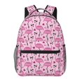 thumbnail image 1 of Easygdp Cute Watermelon Flamingo Mochila Ergonómica Versátil para Laptop - Múltiples Bolsillos, Correas Ajustables, Unisex para Escuela, Viajes y Actividades al Aire Libre-One Size, 1 of 5