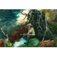 thumbnail image 2 of Homer, Winslow 24x17 Gold Ornate Wood Framed with Double Matting Museum Art Print Titled - Campfire, Adirondacks, 2 of 4