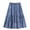 Blue, variant on Edvintorg Girls Denim Skirt Ruffle Hem Elastic Waisted Loose Fit Casual Midi Jean Skirts Teen Clothes for Girls Size 4-15