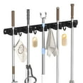 thumbnail image 2 of Metal Wall Hook Rack With 5 Clamps 4 Hook Garage Bike Tool Storage Organizers Space Efficient Design, 2 of 8