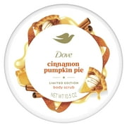 Dove Body Scrub Cinnamon Pumpkin Pie for Deep Nourishment Holiday Treats Limited Edition, 10.5 oz