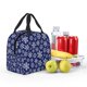 thumbnail image 5 of Disketp Snowflakes On Dark Blue Bolsa Térmica para Almuerzo para Hombre y Mujer, Ideal para Trabajo, Senderismo y Picnic, 5 of 8
