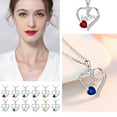 thumbnail image 4 of SeekLGT Heart Shaped Pendant Necklace for Women Elegant Mother Day Gifts Jewelry I Love You Mom Necklace for Wife Grandma from Daughter Son 1PC, 4 of 5