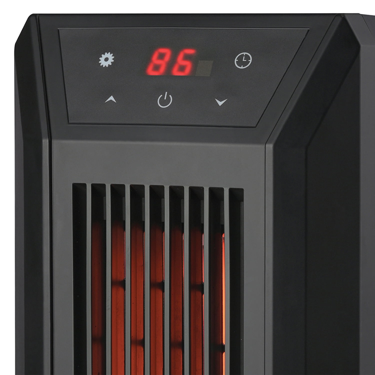 Comfort Glow 1,500-Watt-Max Tabletop Infrared Quartz Heater with Thermostat and Remote, Black