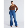 thumbnail image 2 of Sofia by Sofia Vergara Women's and Women's Plus Melisa Flare High Rise Pull On Jeans, 30.5", 32.5" and 34.5" Inseams, Sizes 0-28, 2 of 5