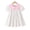 Pink, variant on 3T Baby Girls Dress 4T Girls Short Sleeve Dress Peter-Pan Collar Bubble Sleeve Toddler Girls Summer Floral Dress Apricot