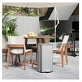 thumbnail image 5 of TiaGOC Trash Can, Stainless Steel Garbage Can with Silent Lid, Durable Pedal & Inner Bucket, Pedal Garbage Bin for Kitchen Inside Outside (30L, Silver), 5 of 7