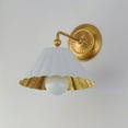 thumbnail image 3 of 18051MWGL Maxim Lighting Primrose - 1 Light Wall Sconce-11 Inches Tall and 10 Inches Wide-Matte White/Gold Leaf Finish, 3 of 5