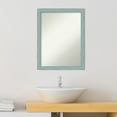 thumbnail image 6 of Amanti Art Sky Blue Rustic Wood Framed Non-Beveled Bathroom Vanity Wall Mirror - 20.25 x 26.25 in, 6 of 8