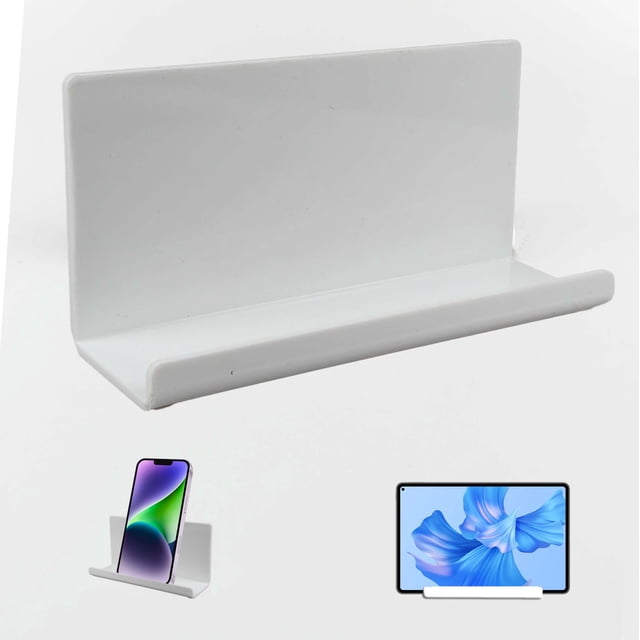 Soporte para teléfono montado en la pared, estante adhesivo para tabletas Pansyling