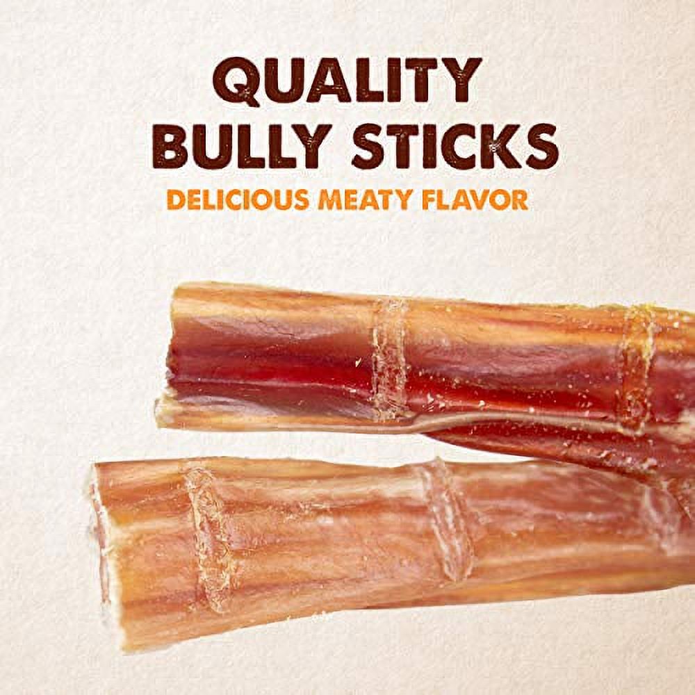 Downtown Pet Supply Bully Sticks for Small Dogs Rawhide Free Dog Chews 6", 1 lb