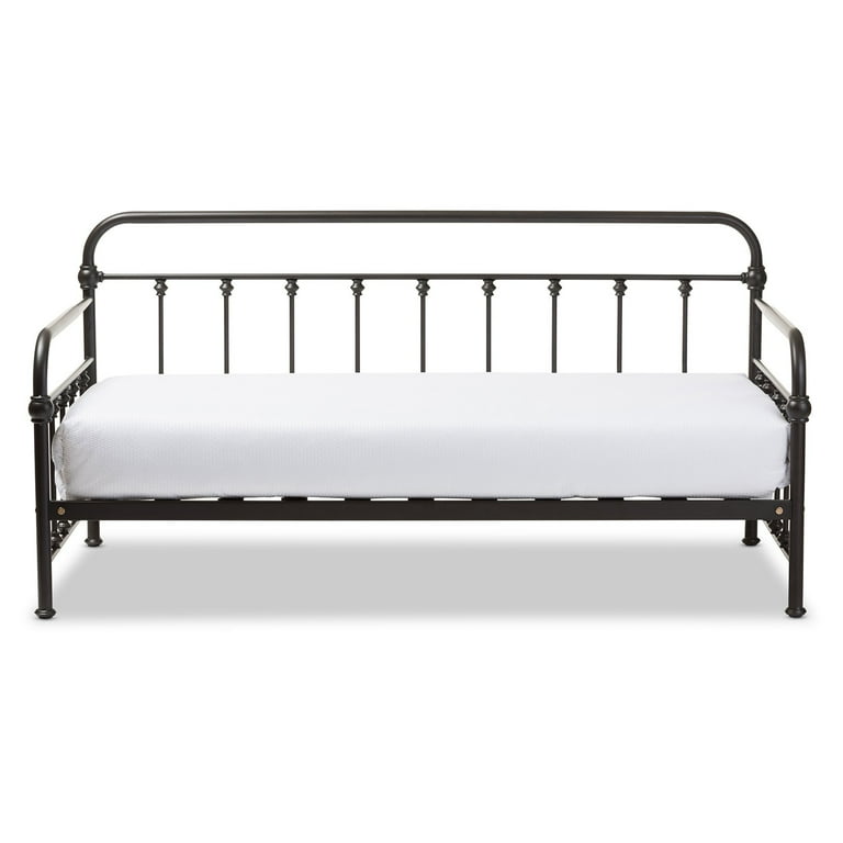 Baxton Studio Elsie Vintage Industrial Black Finished Metal Daybed Baxton Studio Elsie Vintage Industrial Black Finished Metal Daybed