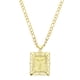 thumbnail image 1 of Collar con colgante de letra inicial Uxcell de 20" para hombres y mujeres, letra mayúscula T, dorado, 1 of 6