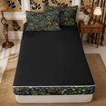 thumbnail image 4 of Manfei Rustic Wildflower Zipper Queen Comforter Set with Fitted Sheet and 2 Pillowcases,Cottagecore Blossom Zipper Bedding Set,Reversible, 4 of 7