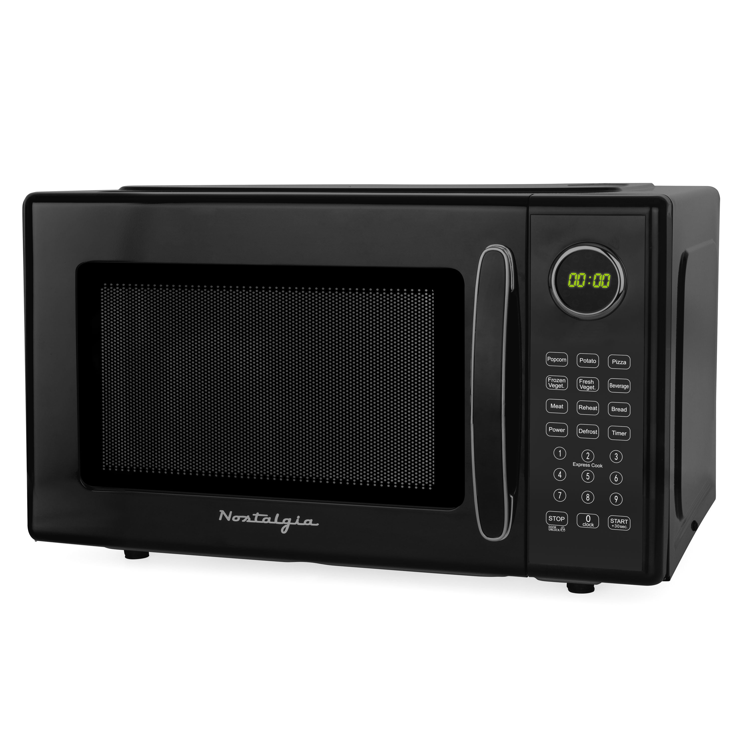 Retro 1.1 cu. ft. Countertop Microwave Oven, Black