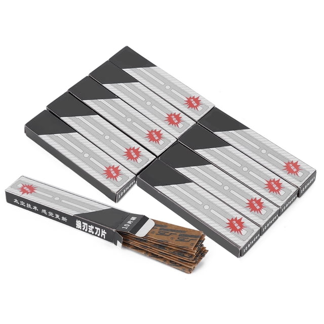 Stainless Steel Shaving Blades,100pcs Double Edge Razor Double Edge Razor Blades Safety Razor Blades Stylish and Modern